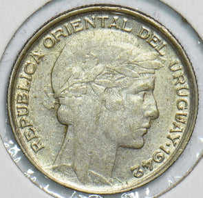 Uruguay 1942 20 Centesimos 240964 combine shipping