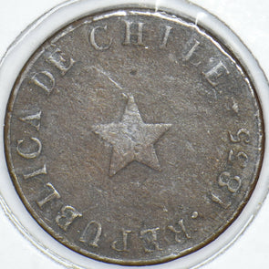 Chile 1855 1/2 Centavo 291190 combine shipping