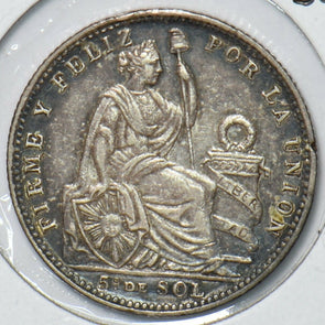 Peru 1912 1/5 Sol 295729 combine shipping