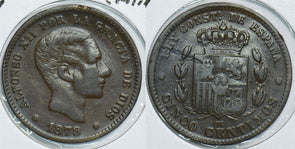 Spain 1879 5 Centimos 198410 combine shipping