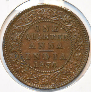 British India 1930 C 1/4 Anna 192973 combine shipping
