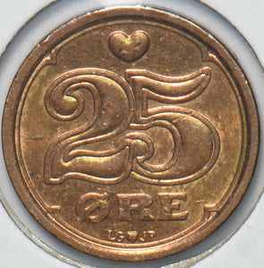 Denmark 1990 25 Ore 901945 combine shipping