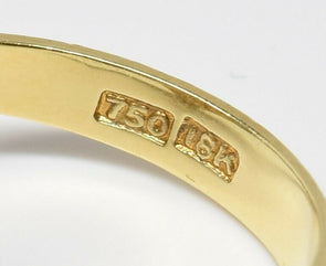 18K Gold Jade Diamond Ring 4.12g RG0202