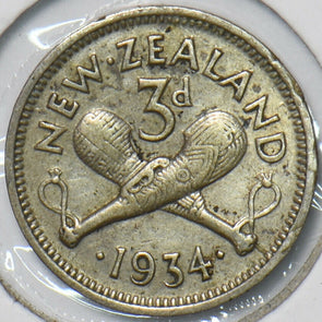 New Zealand 1934 3 Pence 151349 combine shipping