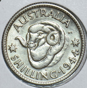 Australia 1944 S Shilling Ram 198877 combine shipping