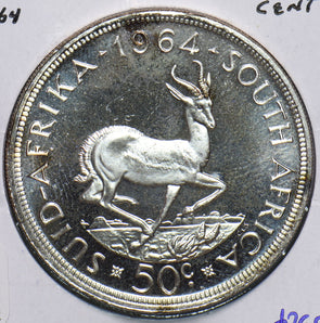 South Africa 1964 50 Cents Springbok animal 490265 combine shipping