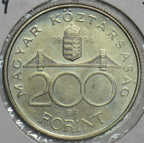Hungary 1994 200 Forint BU 240670 combine shipping