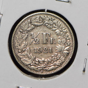 Switzerland 1921 1/2 Franc  900783 combine shipping