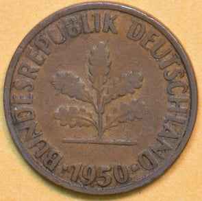 Germany 1950 2 Pfennig 902346 combine shipping