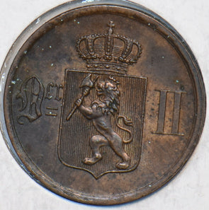 Norway 1884 2 Ore Lion animal 295267 combine shipping