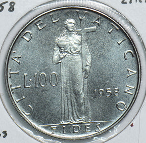 Vatican 1958 100 Lire 299081 combine shipping