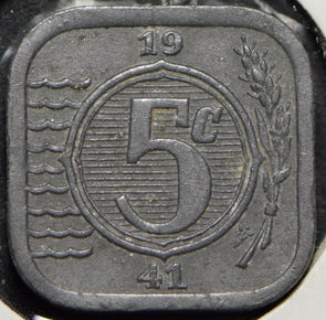 Netherlands 1941 5 Cents Horse animal  150096 combine shipping