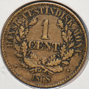 Danish West Indies 1868 Cent 296243 combine shipping