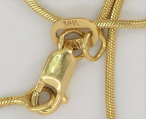 14K Gold Diamond Necklace 6.23g RG0196