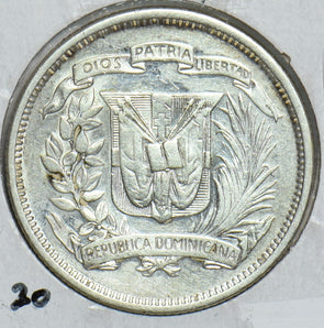 Dominican Republic 1956 25 Centavos 298696 combine shipping
