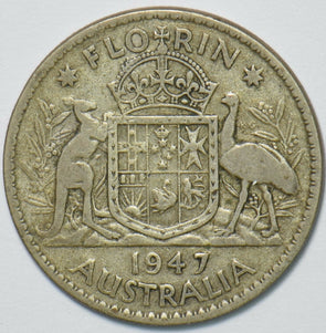 Australia 1947 Florin Kangaroo animal Emu 903369 combine shipping