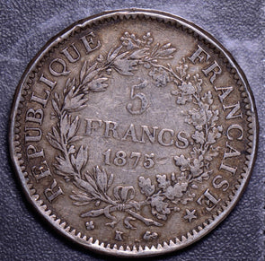 France 1875  5 Francs F0064 combine shipping