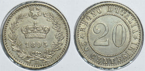 Italy 1895 20 Centesimi 241026 combine shipping