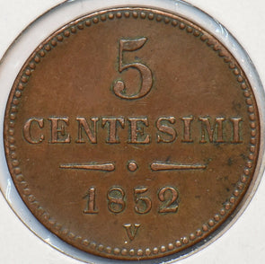 Italian States 1852 V 5 Centesimi Lombardy-Venetia 295936 combine shipping