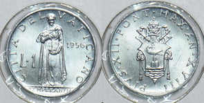 Vatican 1956 Lire Ch BU 241072 combine shipping