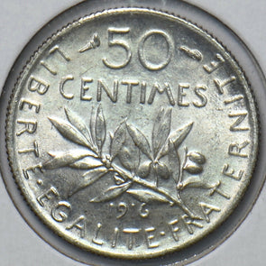 France 1916 50 Centimes 294279 combine shipping