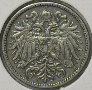 Austria 1895 10 Heller  901893 combine shipping