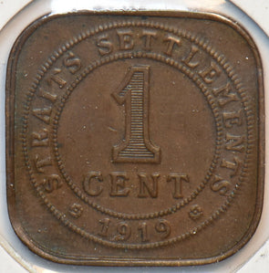Straits Settlements 1919 Cent 193473 combine shipping