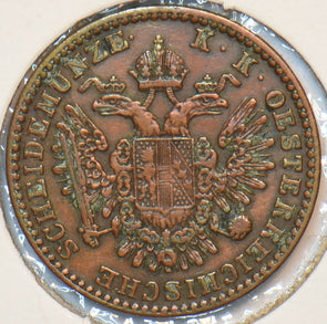 Austria 1851 A 1/2 Kreuzer Eagle animal 194686 combine shipping