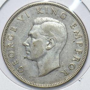 New Zealand 1937 1/2 Crown Ram animal George VI 150562 combine shipping