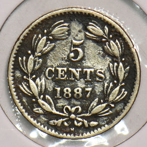 Nicaragua 1887 H 5 Centavos 199082 combine shipping