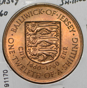 Jersey 1960 1/12 Shilling  191170 combine shipping