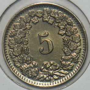 Switzerland 1912 5 Rappen BU 152225 combine shipping