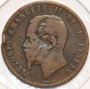 Italy 1863 R 10 Centesimi 902807 combine shipping