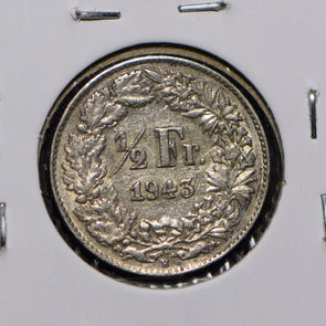 Switzerland 1943 1/2 Franc  900771 combine shipping