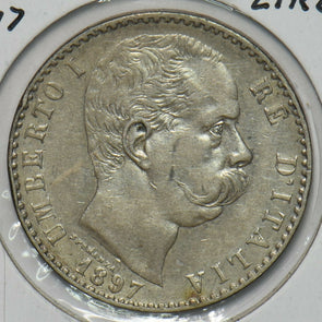 Italy 1897 2 Lire I0526 combine shipping