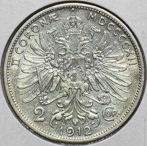 Austria 1912 2 Corona Eagle animal 240081 combine shipping