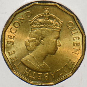 Fiji 1964 3 Pence *902814 from Gem BU roll