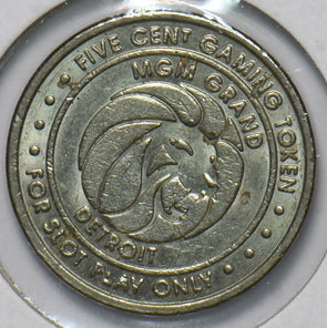 5 Cents MGM Grand Detroit 5 Cent Token 191956 combine shipping