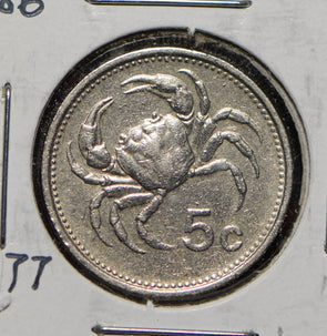 Malta 1986 5 Cents Freshwater crab animal  901323 combine shipping