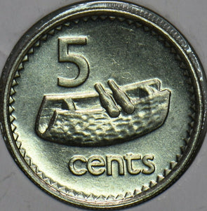 Fiji 1999 5 Cents 903747 combine shipping