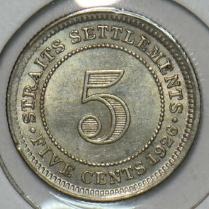Straits Settlements 1926 5 Cents S0312 combine shipping