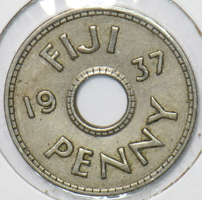Fiji 1937 Penny 151125 combine shipping