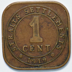 Straits Settlements 1919 Cent George V 902262 combine shipping