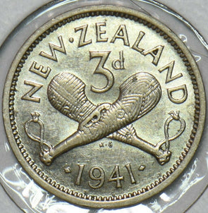 New Zealand 1941 3 Pence 297588 combine shipping
