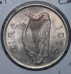 Ireland 1964 half 1/2 Crown  290065 combine shipping