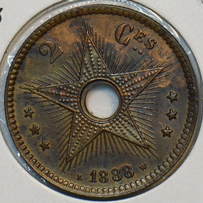 Belgium Congo 1888 2 Centimes 195918 combine shipping