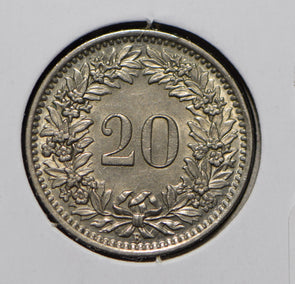 Switzerland 1953 20 Rappen  150296 combine shipping