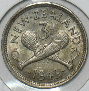 New Zealand 1943 3 Pence 152356 combine shipping