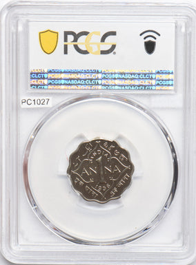 India British 1938 C Anna PCGS PR64 Restrike Proof SW-9.145 PC1027 combine shipp