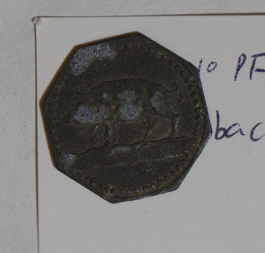 German States 1917 ~24 Eberbach 10 Pfennig hog animal  GE0126 combine shipping
